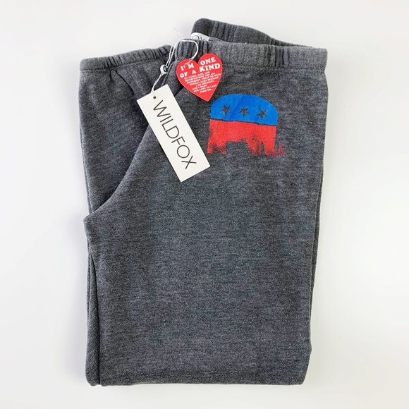Wildfox Pants - WILDFOX Republican Party Animal Easy Sweats Grey M